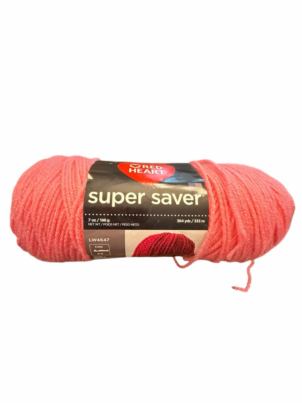 Red Heart Super Saver Yarn Perfect Pink 7 Oz Acrylic 4 Medium